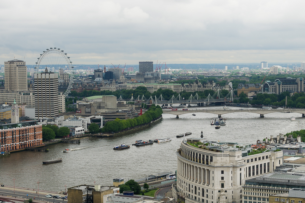 Вид на Лондон с собора Св. Павла